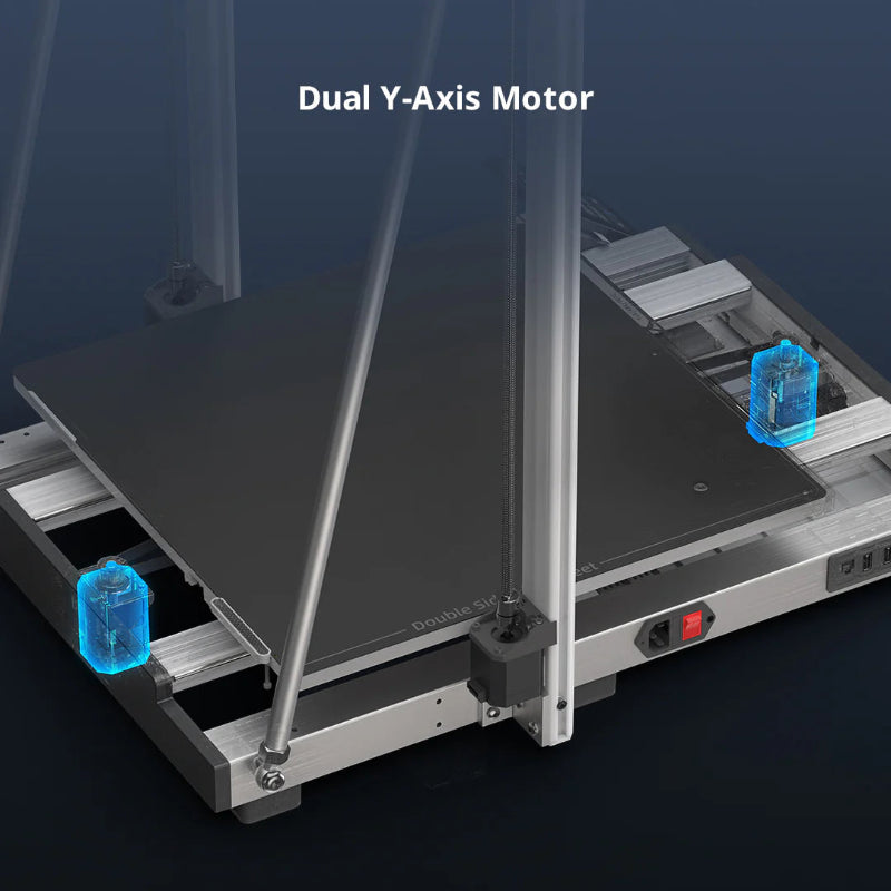 Kobra 3 Max combo contains a dual Y-axis motor.