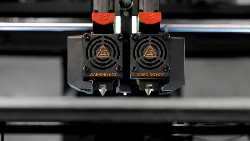 Raise3D Forge1 3dprinter printheads second view